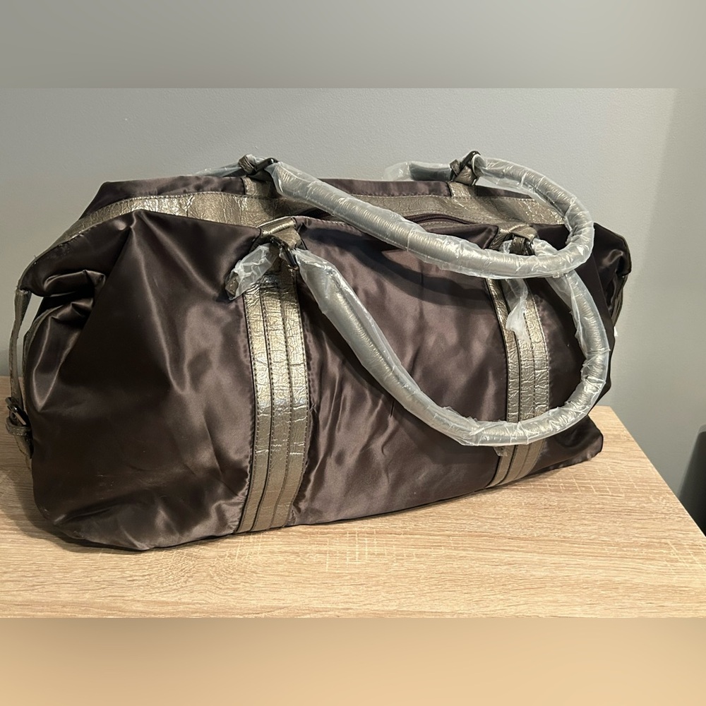 Stylish Brown Duffel Bag